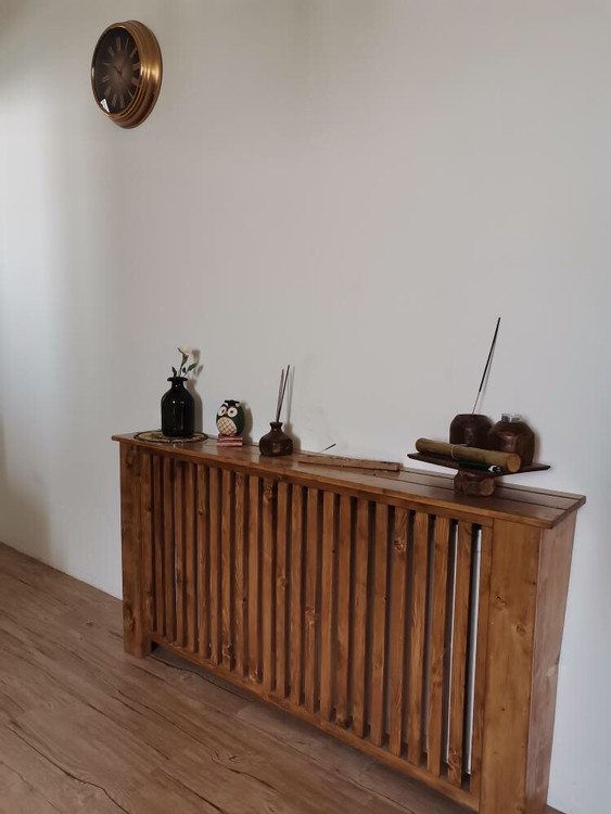 عکس ارسالی مشتری از کاور شوفاژ چوبی