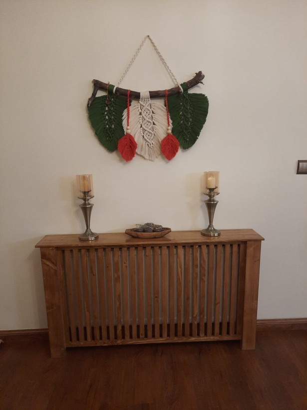 عکس ارسالی مشتری از کاور شوفاژ چوبی