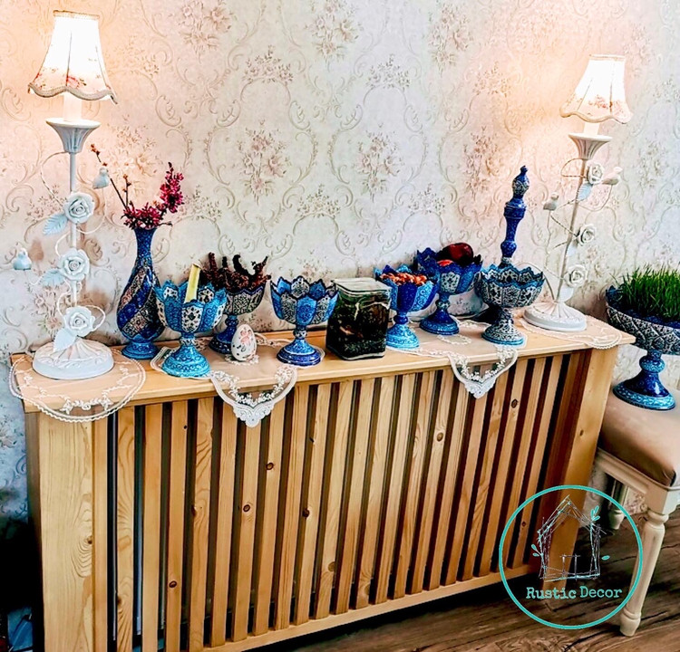 عکس ارسالی مشتری از کاور شوفاژ چوبی