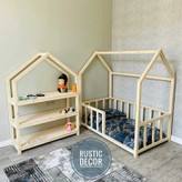 ست سرویس خواب نوزاد چوبی مدل مونته سوری روستیک دکور