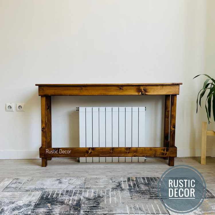 کاور شوفاژ چوبی از نمای روبرو