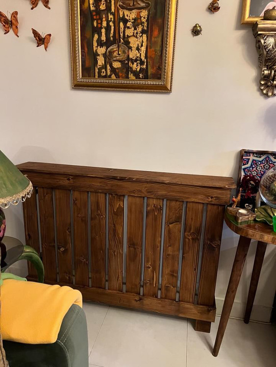 عکس ارسالی مشتری از کاور شوفاژ چوبی