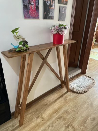 عکس ارسالی مشتری کنسول چوبی ساده و شیک مینیمال