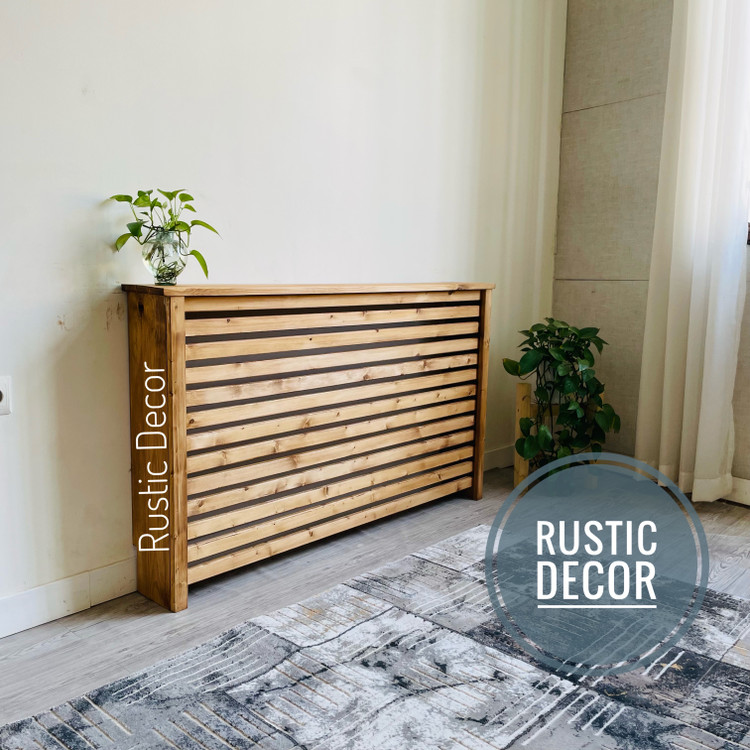 کاور شوفاژ چوبی رنگ قهوه ای روشن