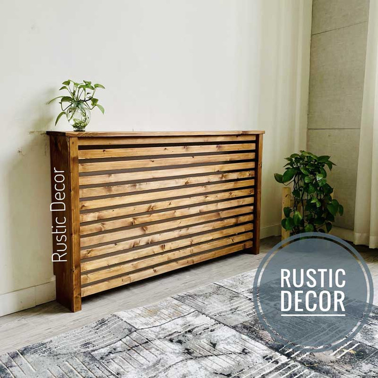 کاور شوفاژ چوبی از نمای بغل