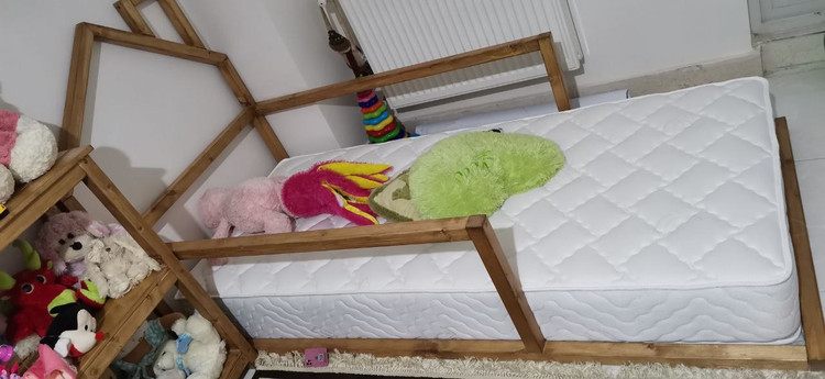 عکس ارسالی مشتری از تخت خواب کودک به سبک مونته سوری