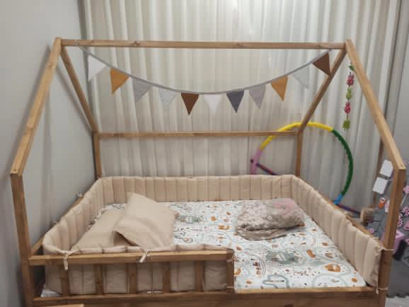 عکس ارسالی مشتری از تخت نوجوان کلبه ای اتاق کودک