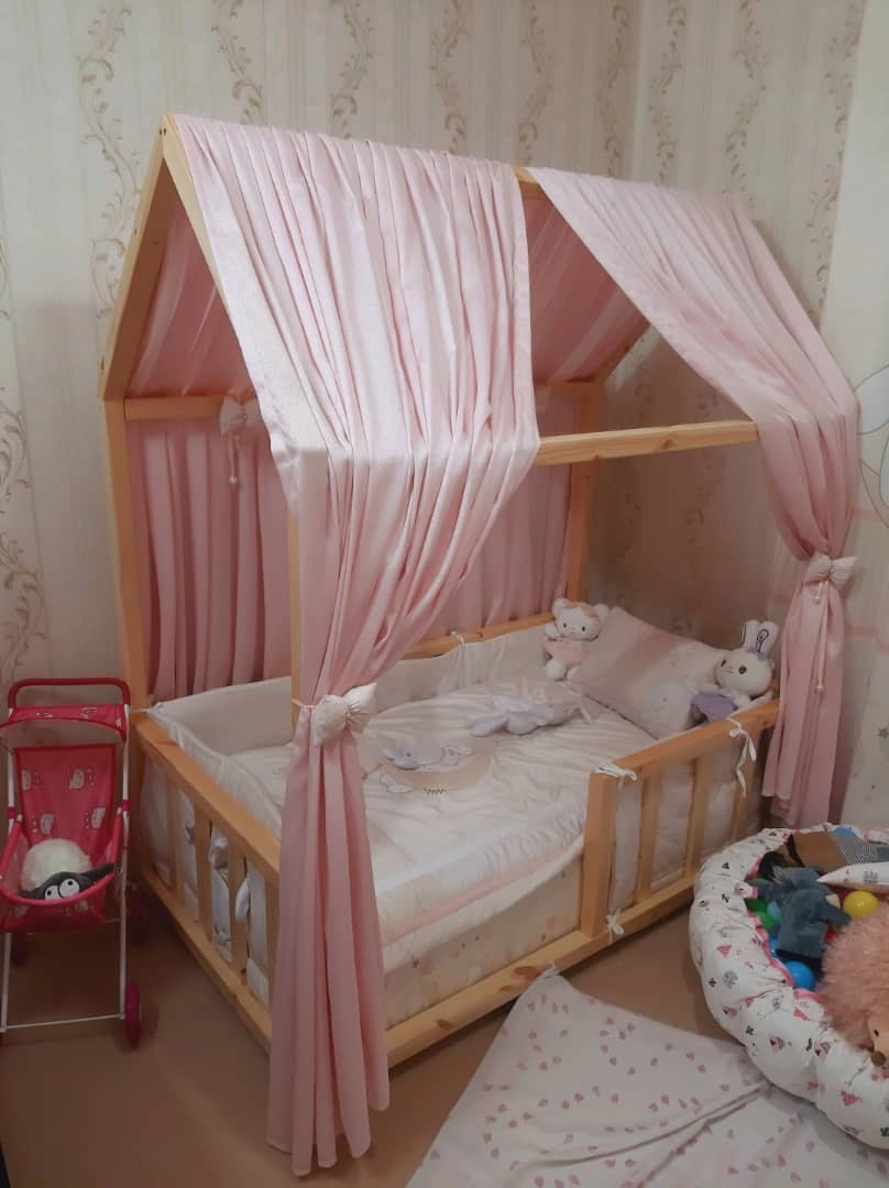 تخت کودک کلبه ای