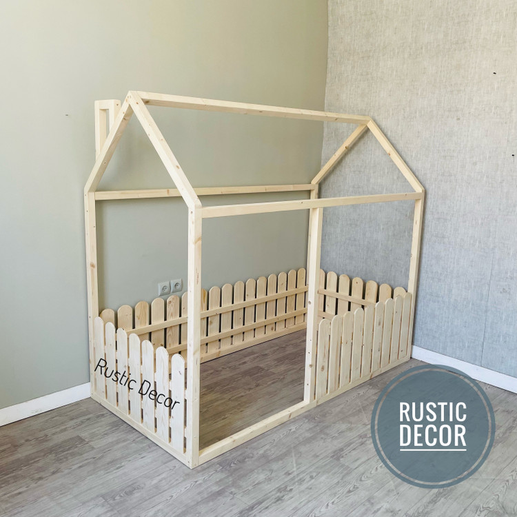 مدل تخت کلبه ای کودک