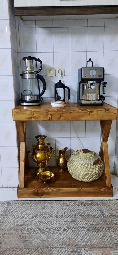 عکس ارسالی مشتری از کنسول چوبی