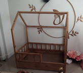 عکس ارسالی مشتری از تخت خواب کلبه ای دخترانه