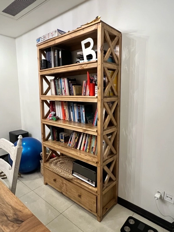 کتابخانه چوبی ساده و شیک دیجی کالا