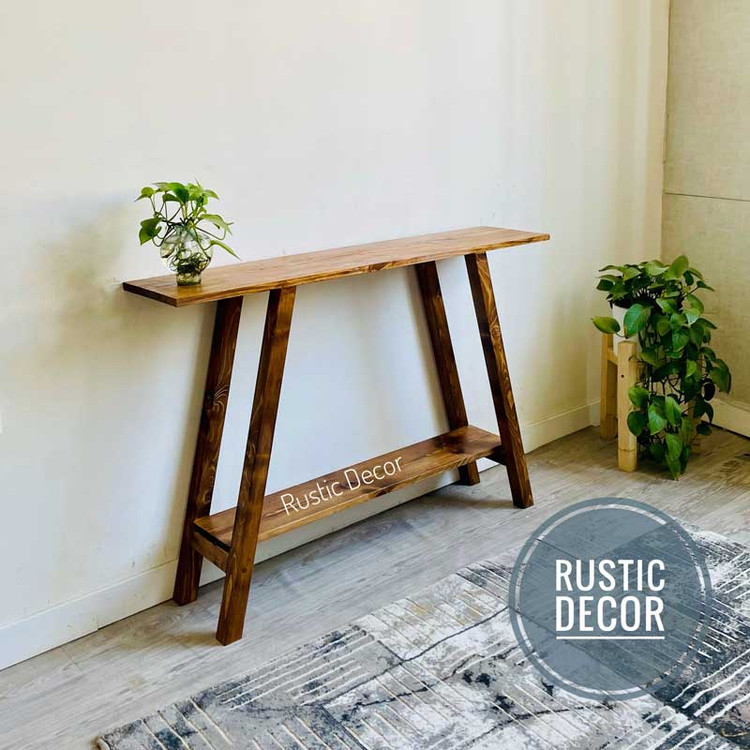 آینه کنسول چوبی