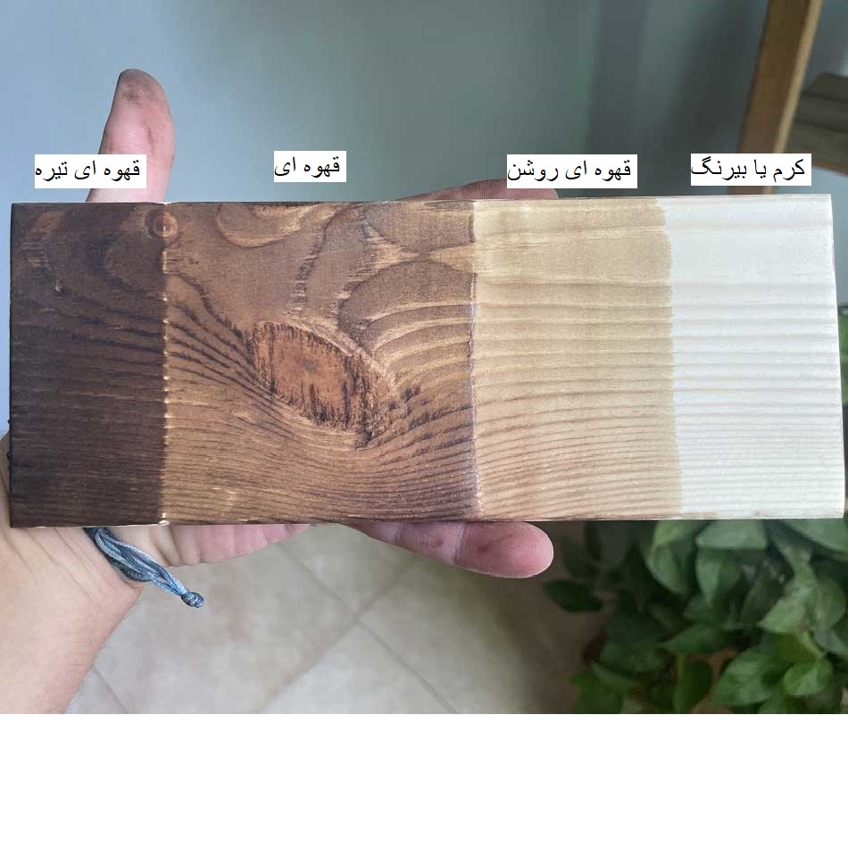 رنگبندی کاور شوفاژ چوبی