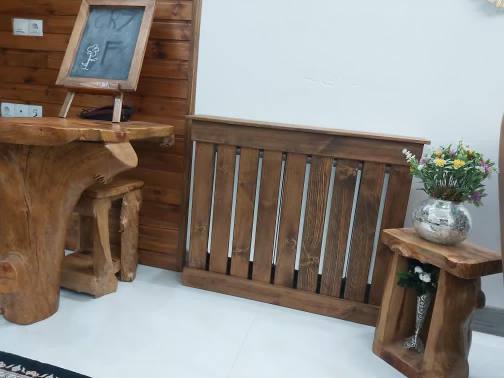عکس ارسالی مشتری از کاور شوفاژ چوبی