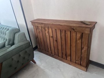 عکس ارسالی مشتری از کاور شوفاژ چوبی