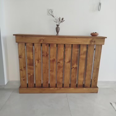 عکس ارسالی مشتری از کاور شوفاژ چوبی