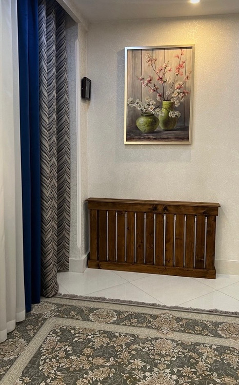 عکس ارسالی مشتری از کاور شوفاژ چوبی