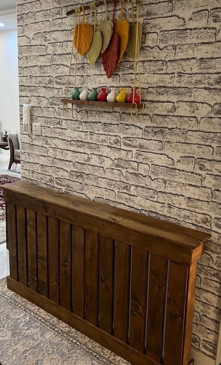 عکس ارسالی مشتری از کاور شوفاژ چوبی