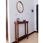 عکس ارسالی مشتری از کنسول چوبی با اینه گرد