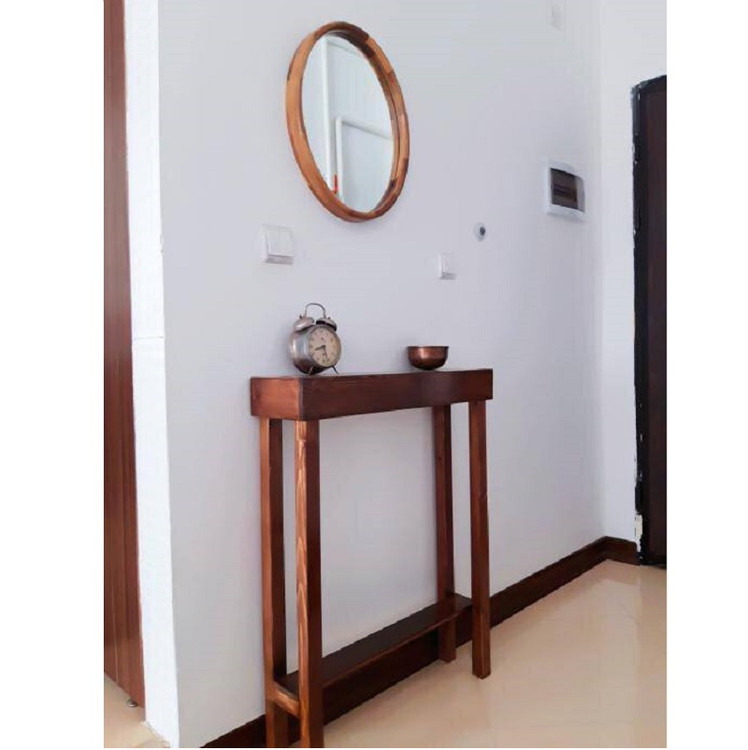 عکس ارسالی مشتری از کنسول چوبی با اینه گرد