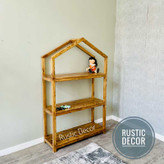 ویترین اتاق کودک از نمای بغل رنگ قهوه ای