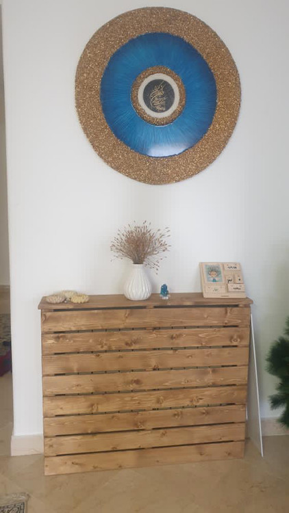 عکس ارسالی مشتری از کاور شوفاژ چوبی