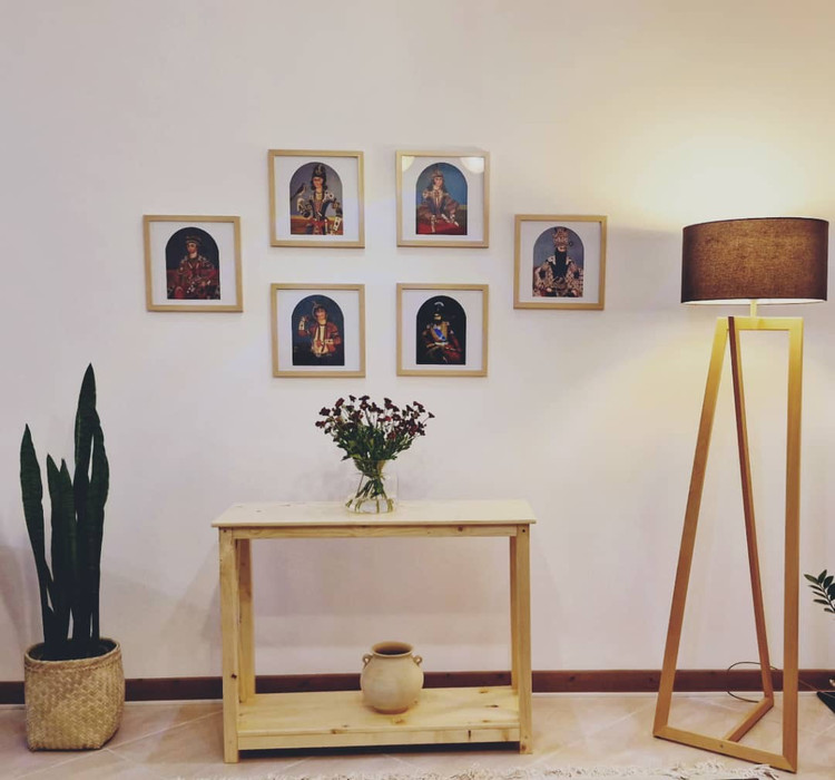 عکس ارسالی مشتری از کنسول چوبی ساده و شیک