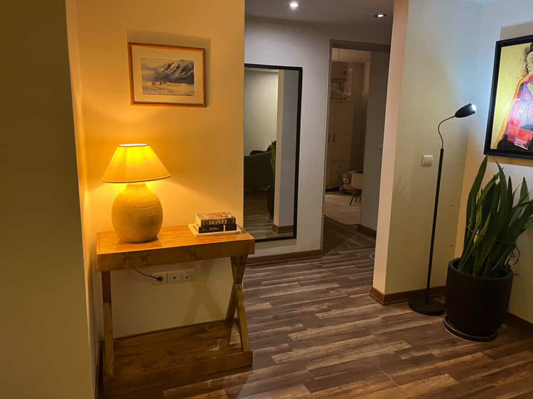 عکس ارسالی مشتری از کنسول چوبی