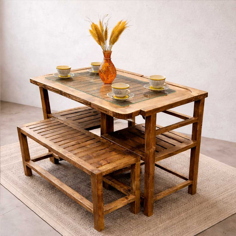 میز ناهار خوری چوبی