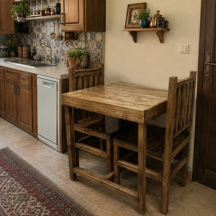 میز ناهار خوری دونفره در محیط خانه